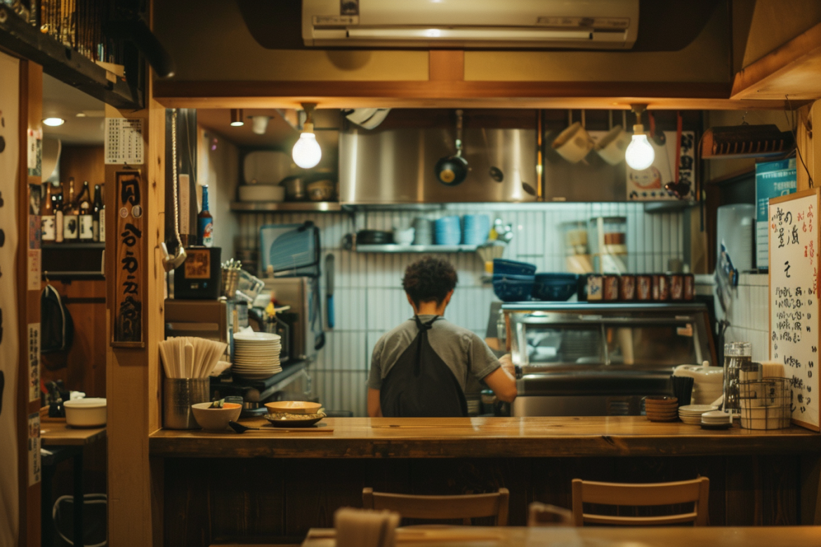 小規模な飲食店の店内イメージ